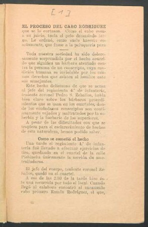 El proceso del cabo Rodriguez