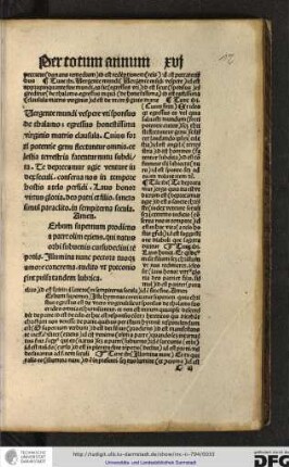 [V]erbum supernum prodiens a patre olim exiens...