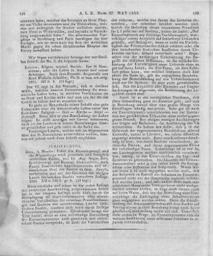 Kori, A. S.: Über den Executivproceß und die Wiederklage nach gemeinem und Königl. Sächsischem Recht. 2. Aufl. Jena: Mauke 1826