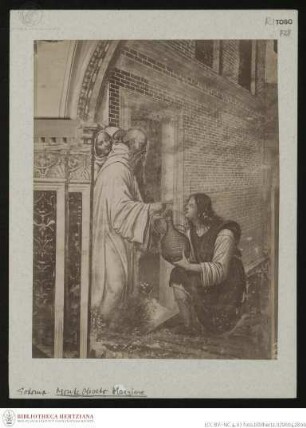 Szenen aus dem Leben des heiligen Benedikt, Wunder von der Schlange in der Flasche
