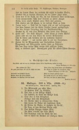 b. Geschichtliche Stoffe