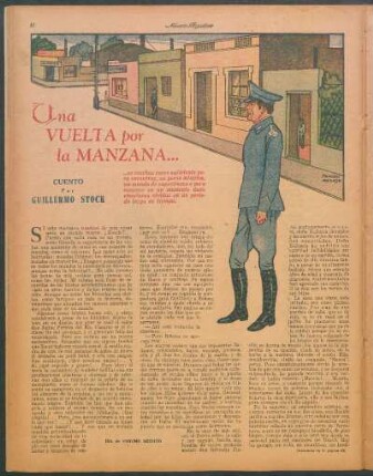 Una vuelta por la manzana... : Cuento por Guillermo Stock