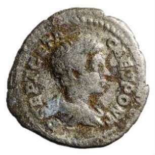Münze, Denar, 200 - 202 n. Chr.