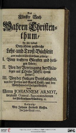 Das Fünffte Buch