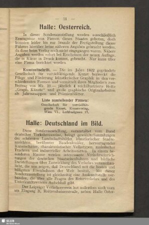 Halle: Deutschland im Bild