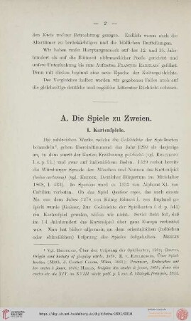 I. Kartenspiele