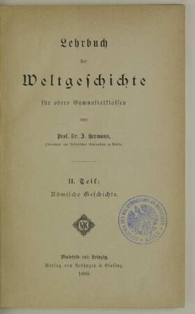 Teil 2: Römische Geschichte
