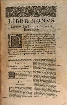 R.P. Didaci De Baeza, Ponferradiensis, Societatis Iesv Theologi, Commentariorvm Allegoricorvm, & Moralium de Christo figurato in veteri Testamento, Tomi Dvo : Quorum primus continet Historias Adami, Iacobi, Isaaci, & Danielis, ... Secundus autem vitam Moysis complectitur, Tomvs Qvintvs. Complectens Historiam Salomonis, Absalonis & Caini