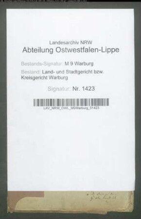 Erblasser: Hartmann, Martin: