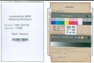 Entnazifizierung Heinrich Stark , geb. 23.02.1893 (Angestellter)