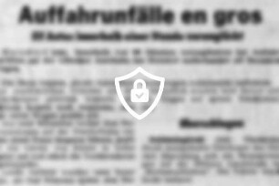 Auffahrunfälle en gros