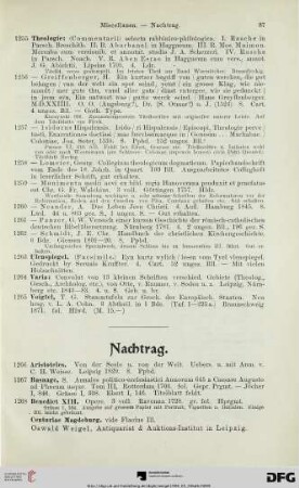 Nachtrag (Nr. 1266-1292)