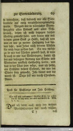 Trost für Bußfertige aus Jesu Erlösung
