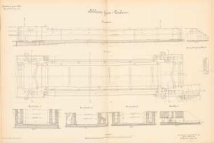 Kanalisierung der Oder Schleuse, Groß-Döbern: Grundriss, Schnitte 1:100