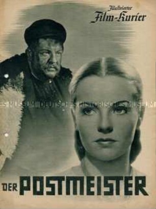 Filmzeitschrift zu dem deutschen Spielfilm "Der Postmeister"