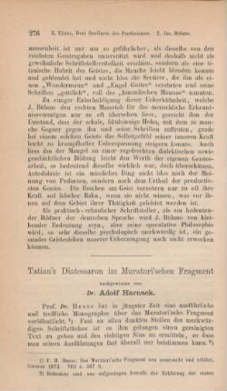 276-288 Tatian's Diatessaron im Muratori'schen Fragment