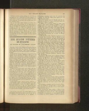 Une Mission D'Études En Éthiopie.