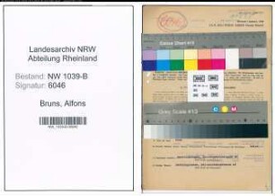 Entnazifizierung Alfons Bruns , geb. 30.03.1903 (Wachmann)
