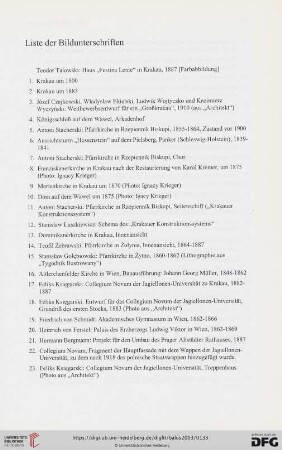 Liste der Bildunterschriften