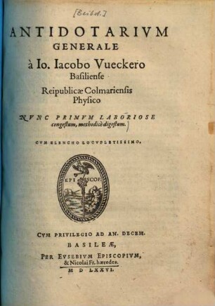 Antidotarium generale