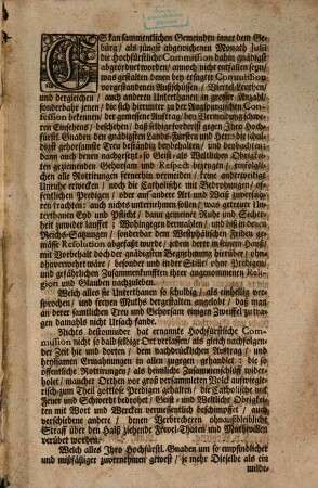 Hochfürstlich Saltzburgisches Patent de dato 30. Augusti 1731, wie solches denen Untertanen im Gebürg publicirt