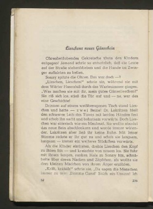 Lieschens neues Gänselein