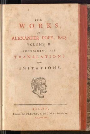 2: The Works Of Alexander Pope, Esq, Volume II., Containing His Translations And Imitations
