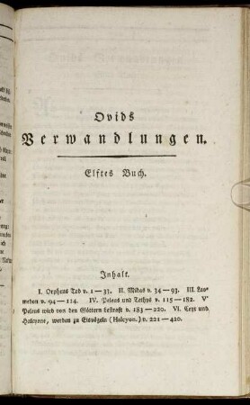 Elftes Buch.