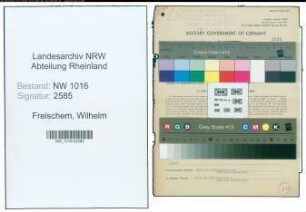 Entnazifizierung Wilhelm Freischem , geb. 15.03.1895 ()
