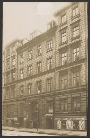 Ansichtskarte Klempnerei, Adalbertstraße 20