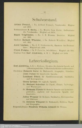 Schulvorstand