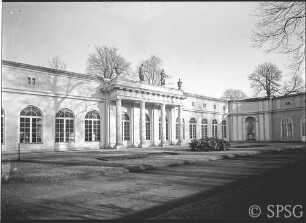 Berlin, Schloss Monbijou, Aussen, Spreeseite, linker Flügel.