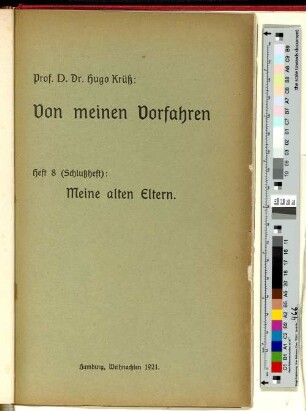 H. 8: Meine alten Eltern