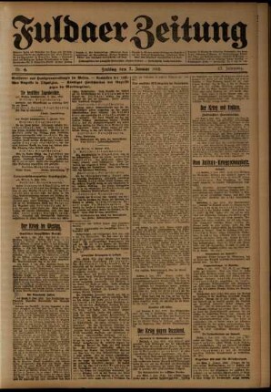 Ausgabe vom Freitag, den 07. Januar 1916.