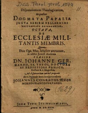 De Ecclesiae Militantis Membris