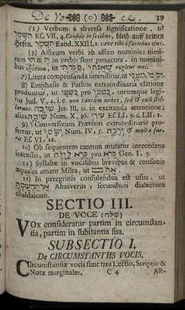 Sectio III. De Voce.