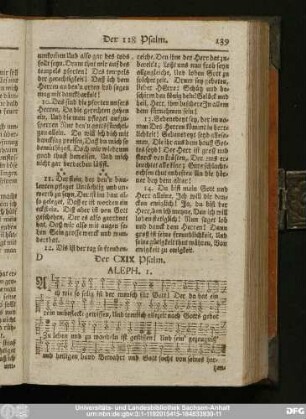 Der CXIX Psalm.
