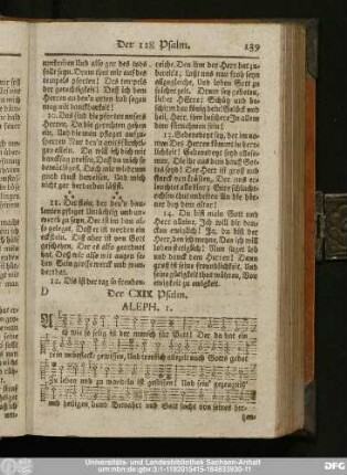 Der CXIX Psalm.