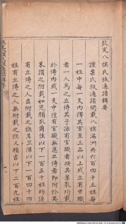 Qin ding ba qi shi zu tong pu ji yao - BSB Cod.sin. 130