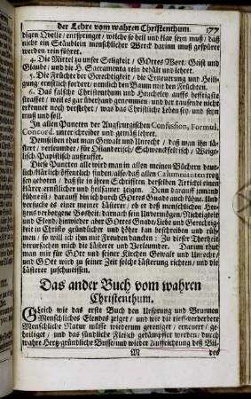 Das ander Buch vom wahren Christenthum.