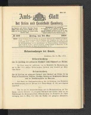 No. 123, 24. Mai 1918