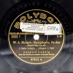 Symphonie, Es-dur