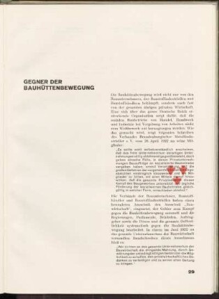 Gegner der Bauhüttenbewegung