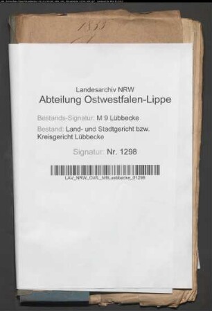 Erblasser: Timmermann, Clamor Heinrich; Erblasser: Detering, Hermann Heinrich: Abschluss eines Erbvertrags