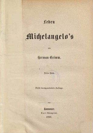 Leben Michelangelo's, 3