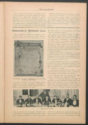 Demostración al subcomisario Cuesta