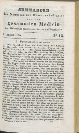 1. August 1835. No 15.
