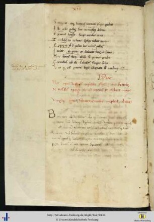 (215v) Nennung des Schreibers (Betinus de Vasallis) und des Datums der Niederschrift (1449) sowie - s. Randbemerkung - eines Verfassers der Interlinearglossen und Randscholien aus dem Jahre 1450 (Magister Antonius = der ebenfalls 215v genannte Antonius Buciocius Aquilensis?).