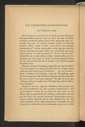 Die verhexten Notenständer
