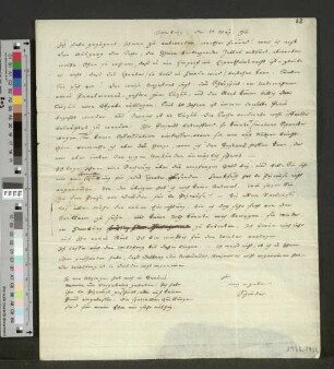 Brief an August von Kotzebue